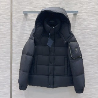 Prada 25 Down Jacket Beige and Black Polyamide Elastan