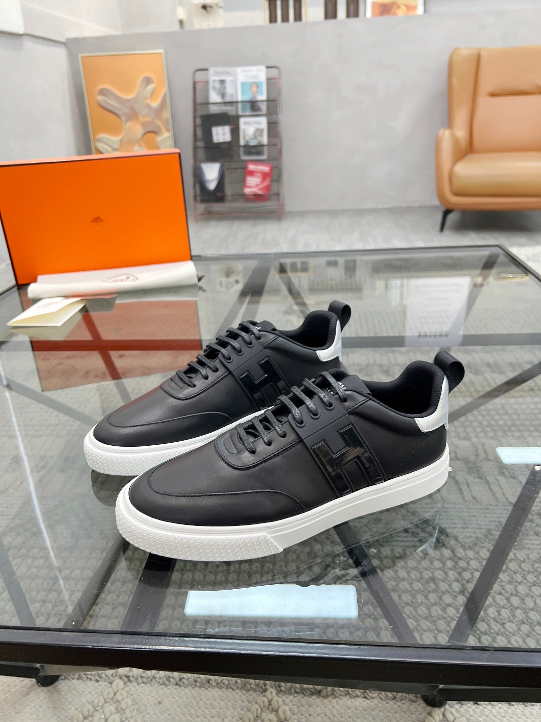 HM Men's Sneaker Cowhide Suede 554568