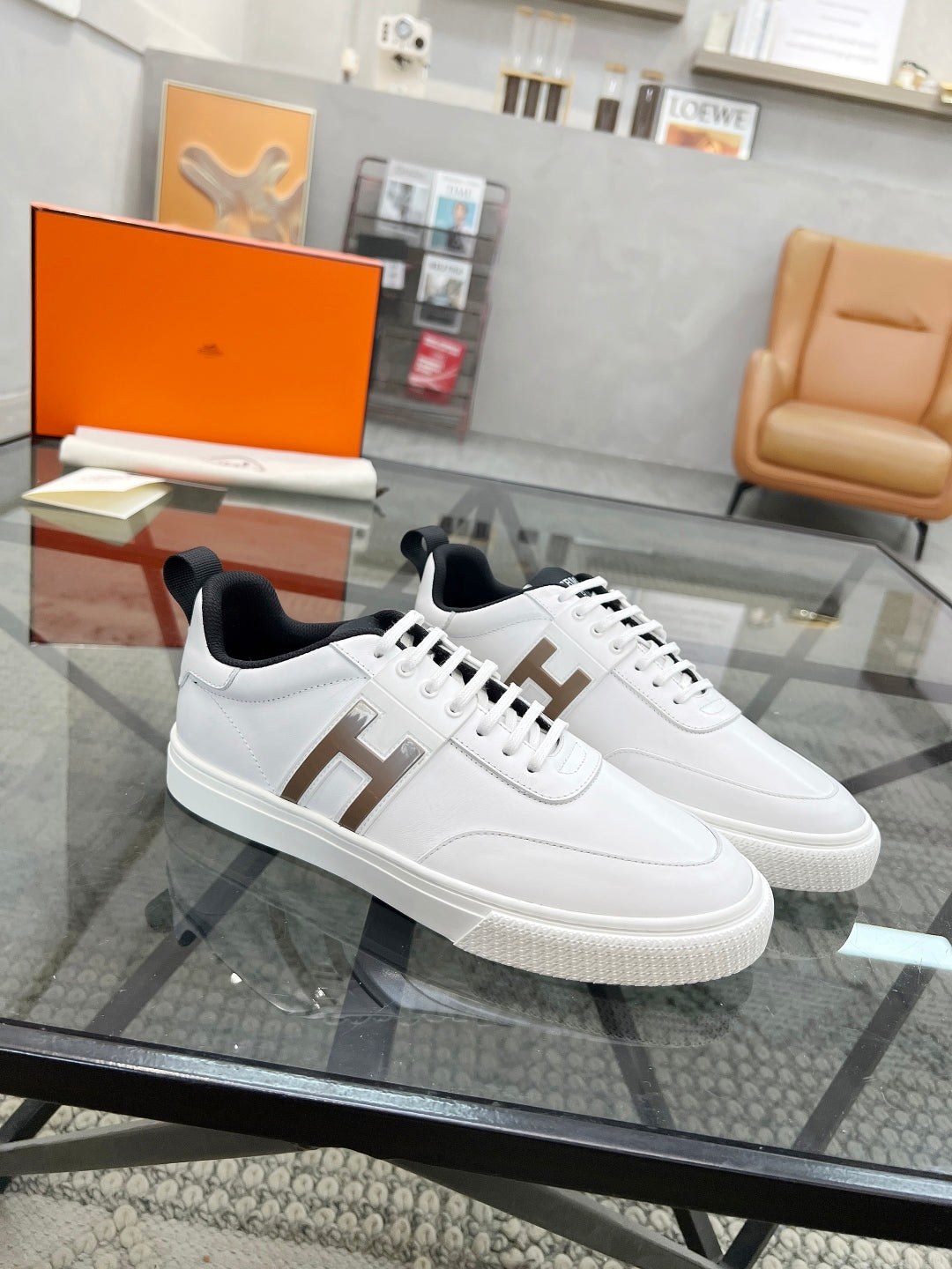 HM Men's Sneaker Cowhide Suede 554568