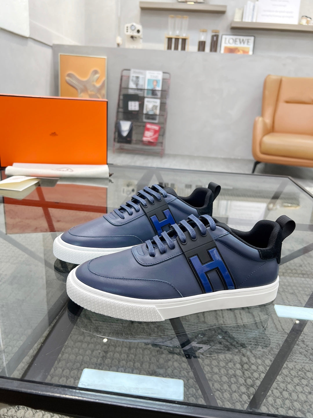 HM Men's Sneaker Cowhide Suede 554568