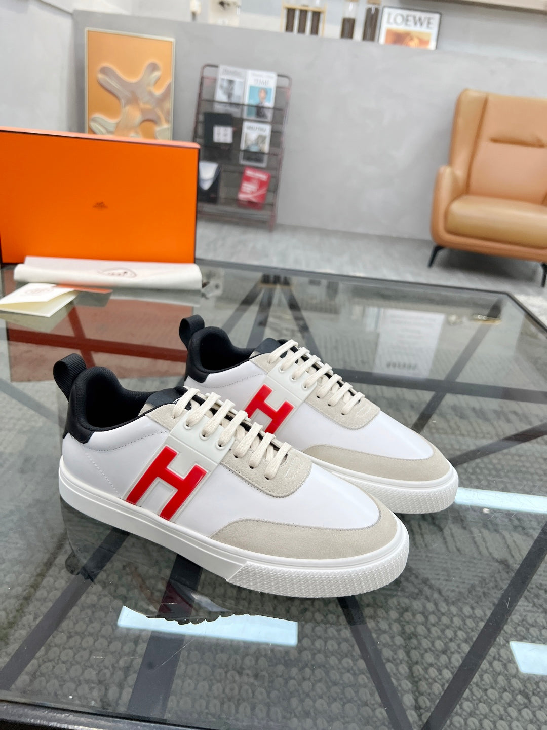 HM Men's Sneaker Cowhide Suede 554568