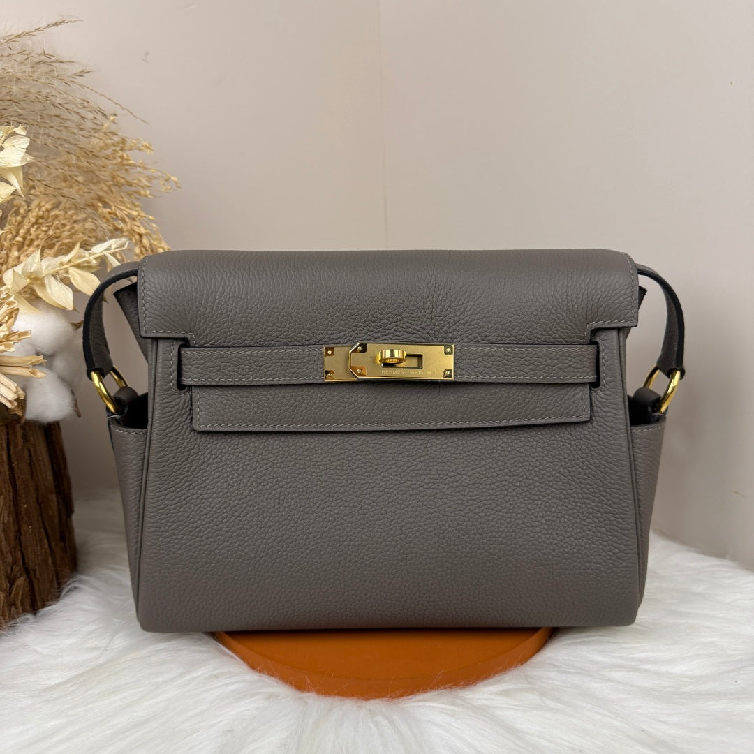 High-end Hermes 2026 Kelly Messenger 25cm Bag Togo Leather