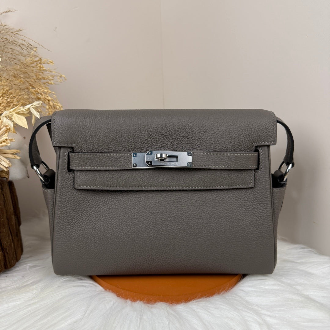 High-end Hermes 2026 Kelly Messenger 25cm Bag Togo Leather