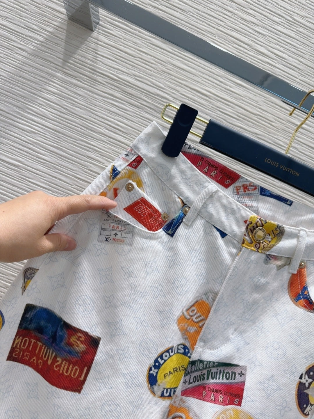 LV 25 Unique Logo Set Jacket Multicolor Cotton