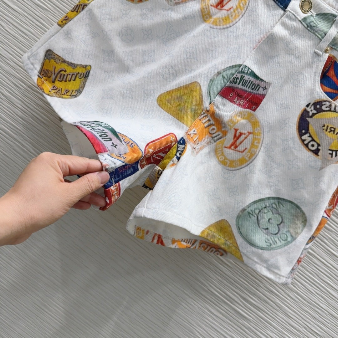 LV 25 Unique Logo Set Vest Multicolor Cotton