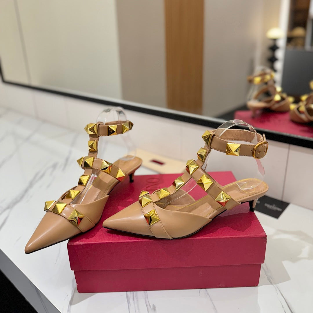 VT Rockstud Sandals 45mm Cowhide 351957