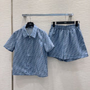 Fendi 25 Set Blue Poliamide