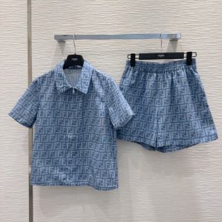 Fendi 25 Set Blue Poliamide