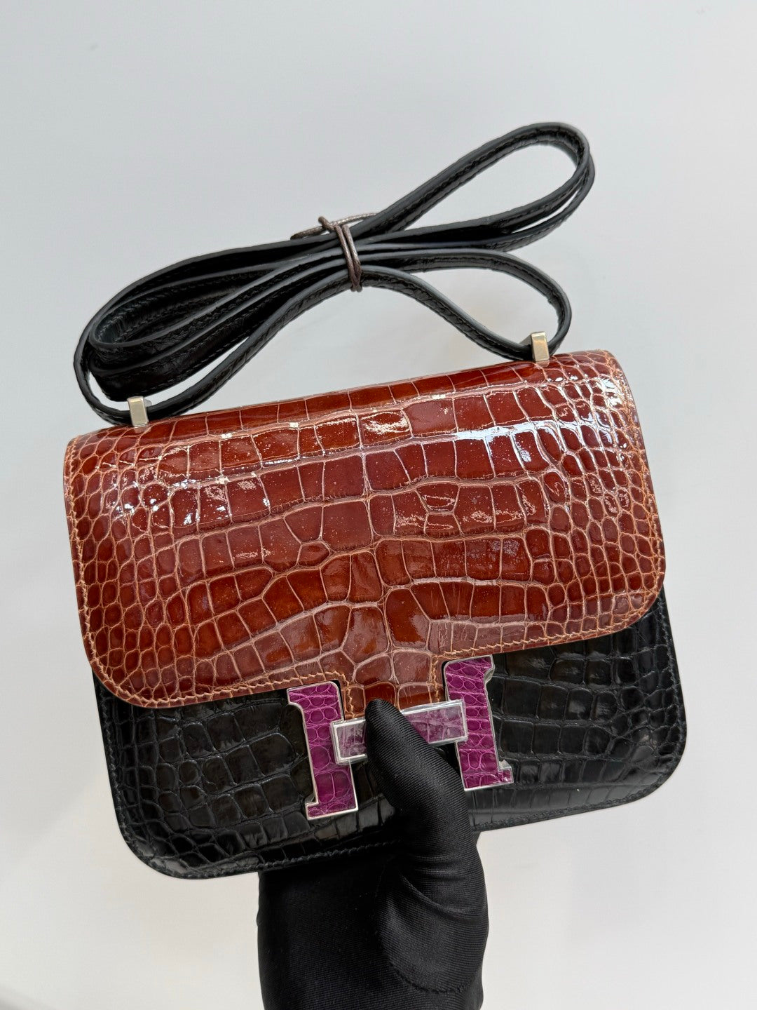 High-end Hermes 2026 Constance Bag 19cm Crocodile Leather