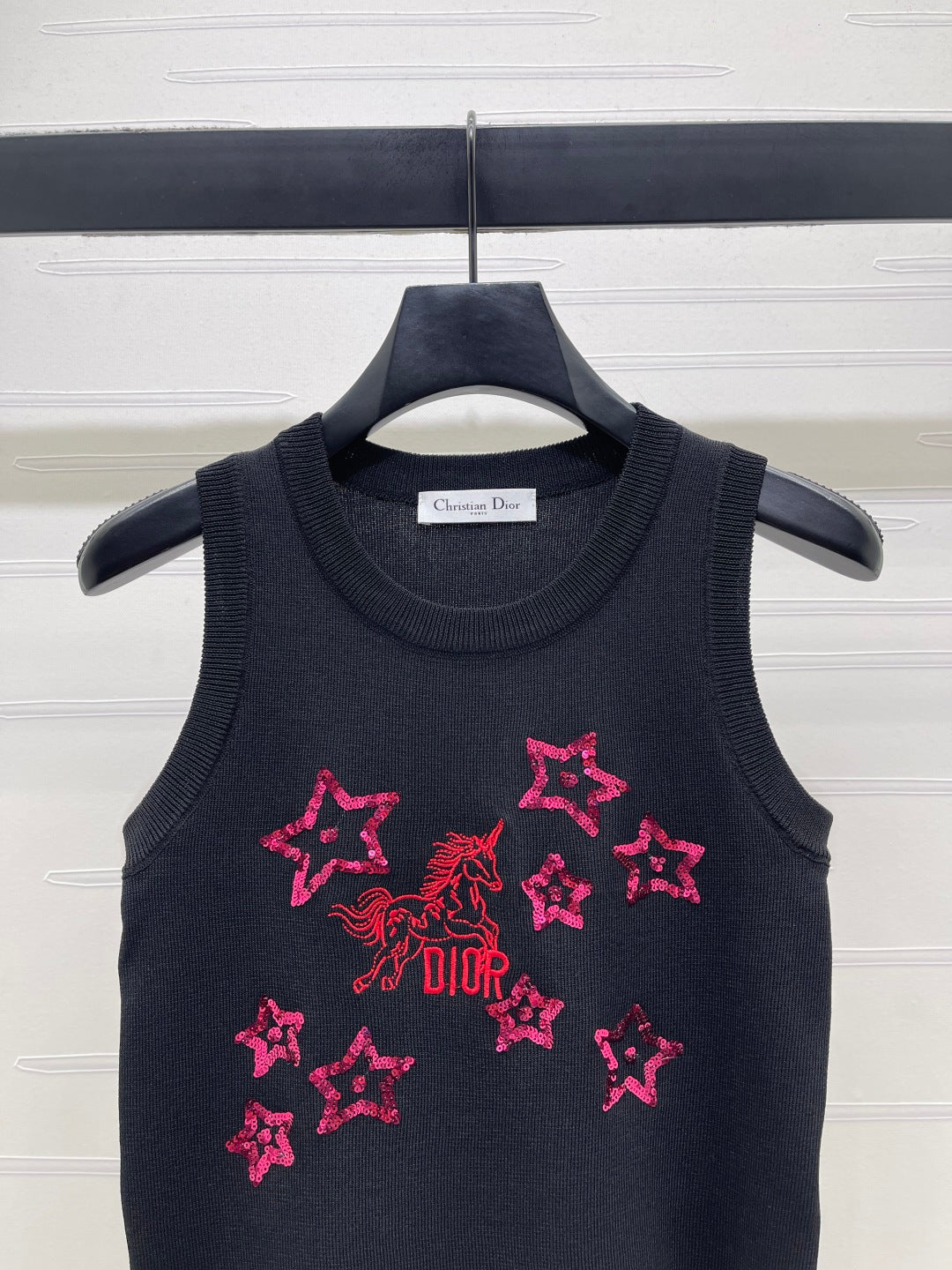 Dior 2026 Sequined Knit Vest Wool