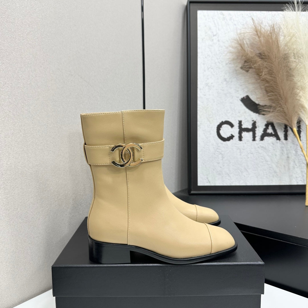 Chanel 2026 Metiers D'art Boots 45mm Suede Cowhide 986193