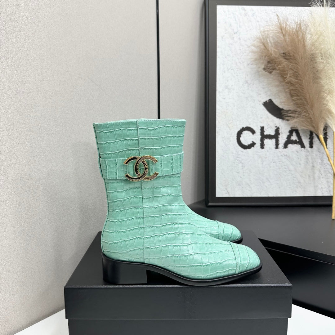 Chanel 2026 Metiers D'art Boots 45mm Suede Cowhide 986193
