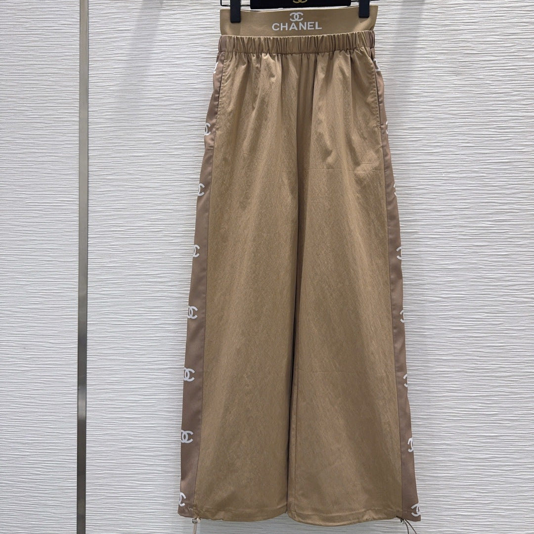 Chanel 2026 Wide-leg Trouser With Waistband Cotton Nylon 827713