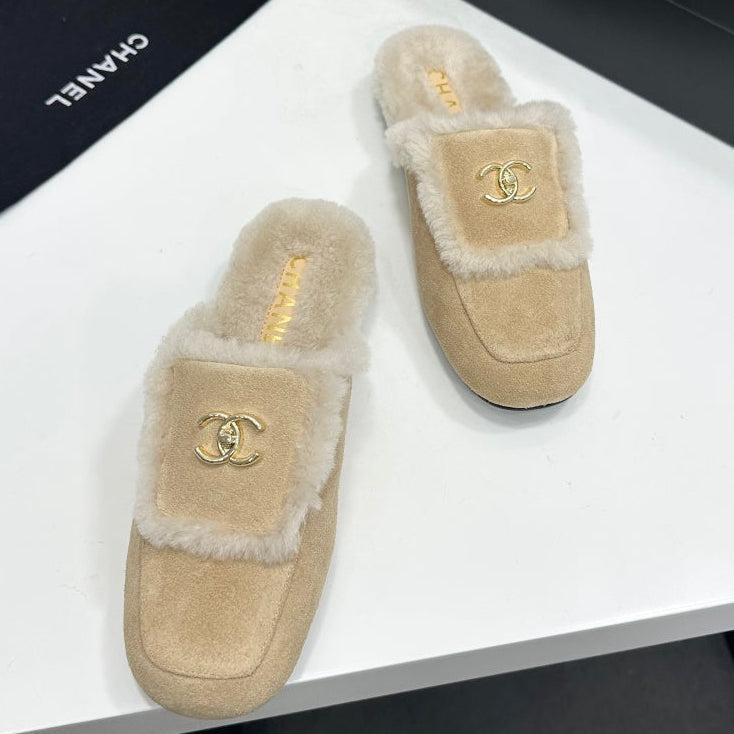 Chanel 2026 Double C Mule Suede Cowhide 985898