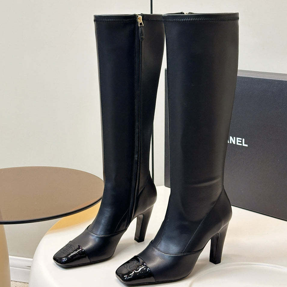 Chanel 2026 Stretch Boots 80mm Suede Cowhide 986293