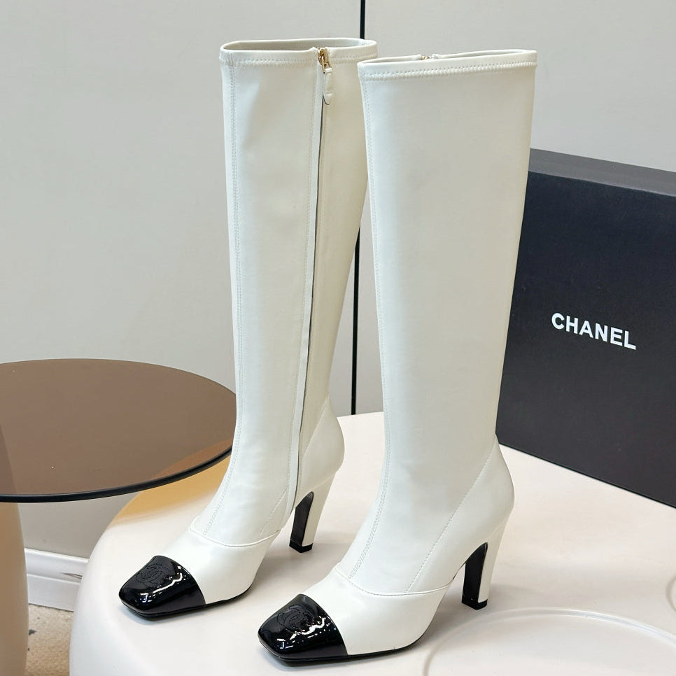 Chanel 2026 Stretch Boots 80mm Suede Cowhide 986293