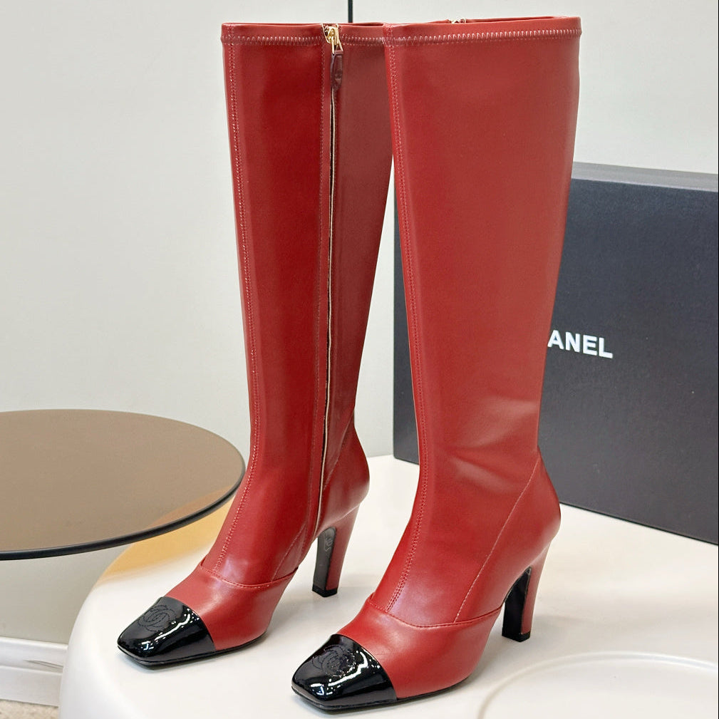 Chanel 2026 Stretch Boots 80mm Suede Cowhide 986293
