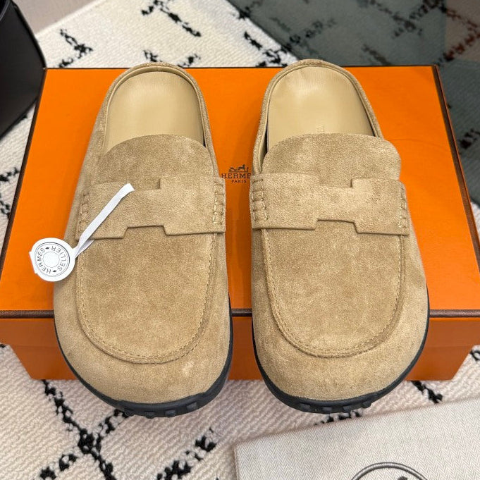 Hermes 2026 Mix Flat Mule Suede 179499