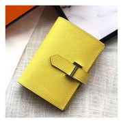 HM Bearn 10cm Mini Wallet In Yellow Epsom Leather