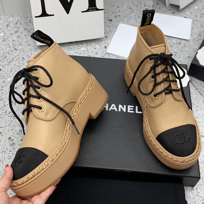 Chanel 2026 Ankle Boots Calfskin 162242