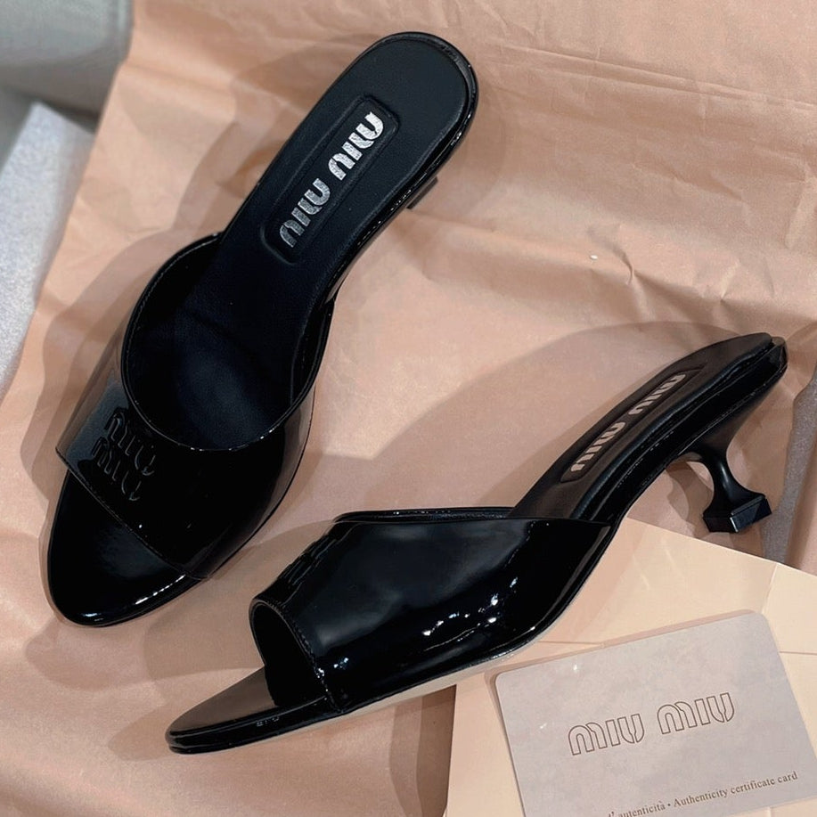 Miu Miu 2026 Sandals 45mm Patent Leather 155493