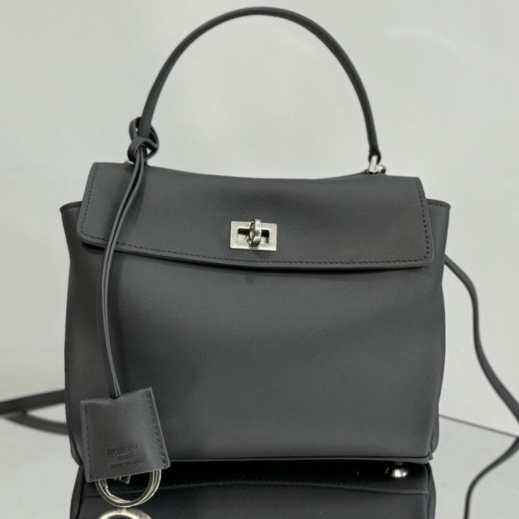 Balenciaga 2026 Rodeo Bag Silver Buckle Suede Leather