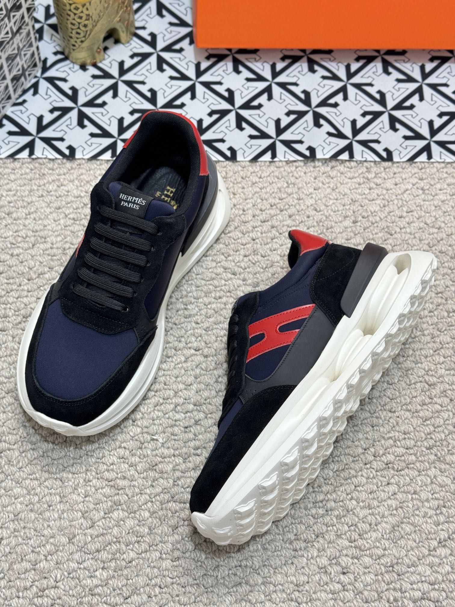 HM Men's Sneaker Cowhide Suede 524700