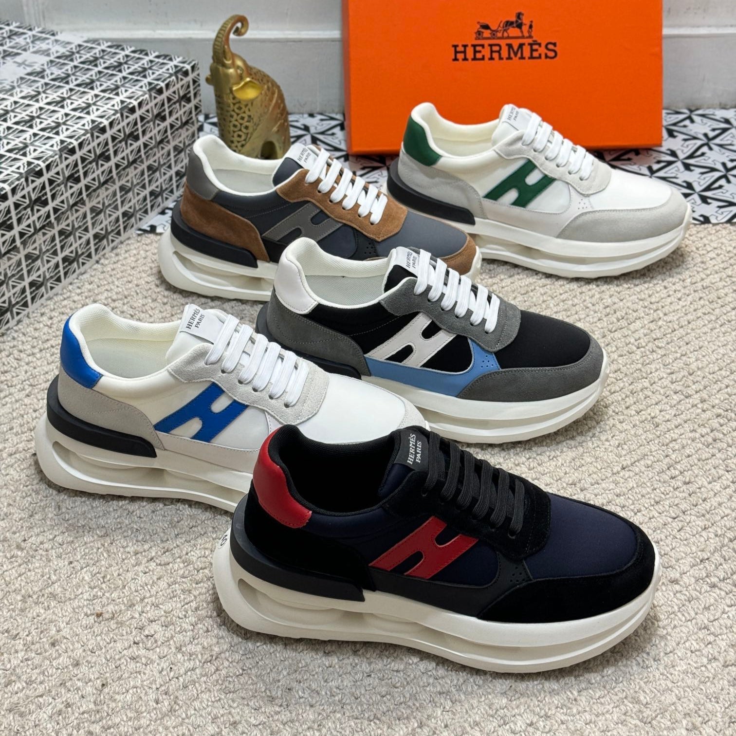 HM Men's Sneaker Cowhide Suede 524700