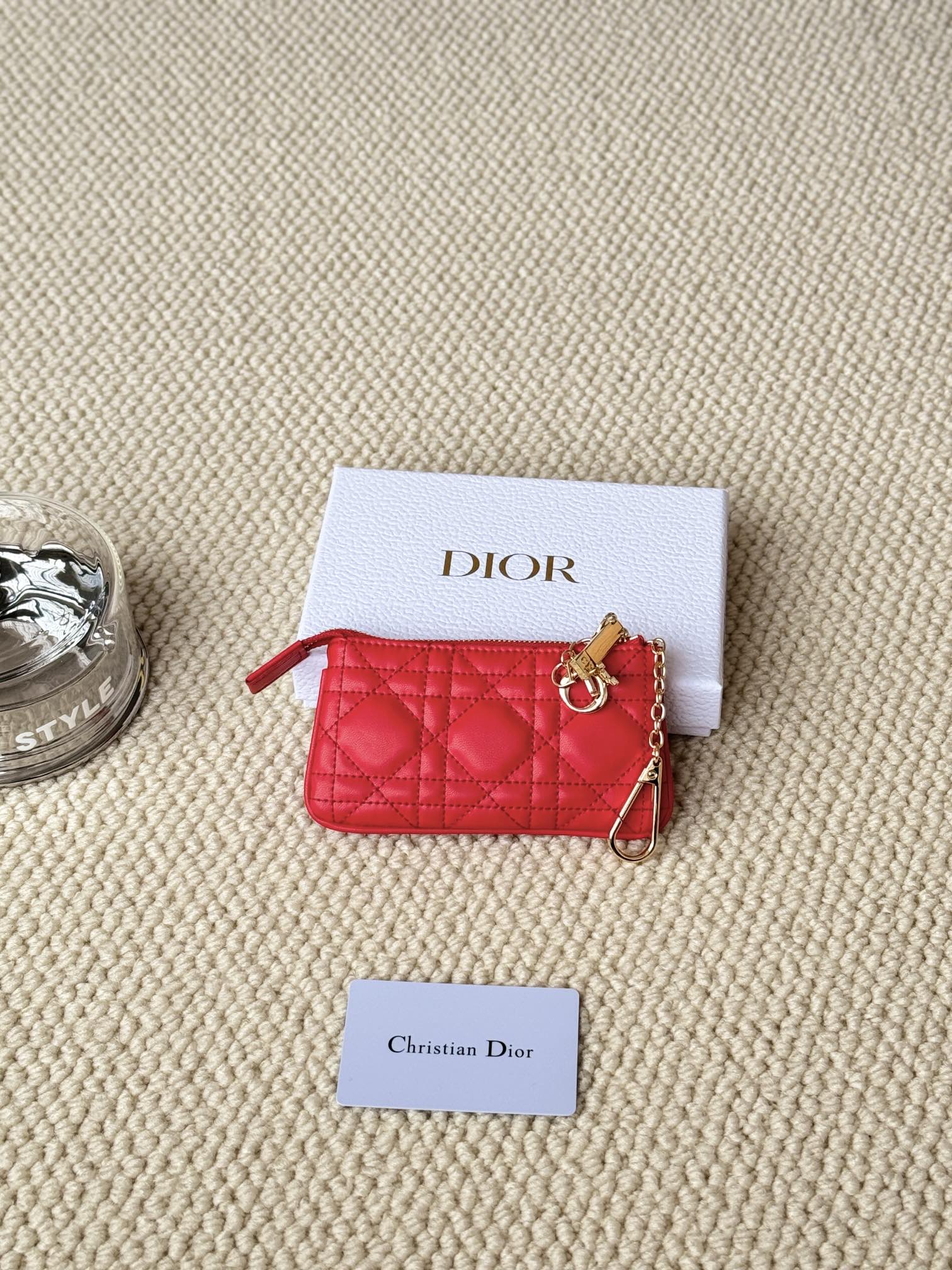 Dior 2026 Key Pouch 14.5cm Lambskin