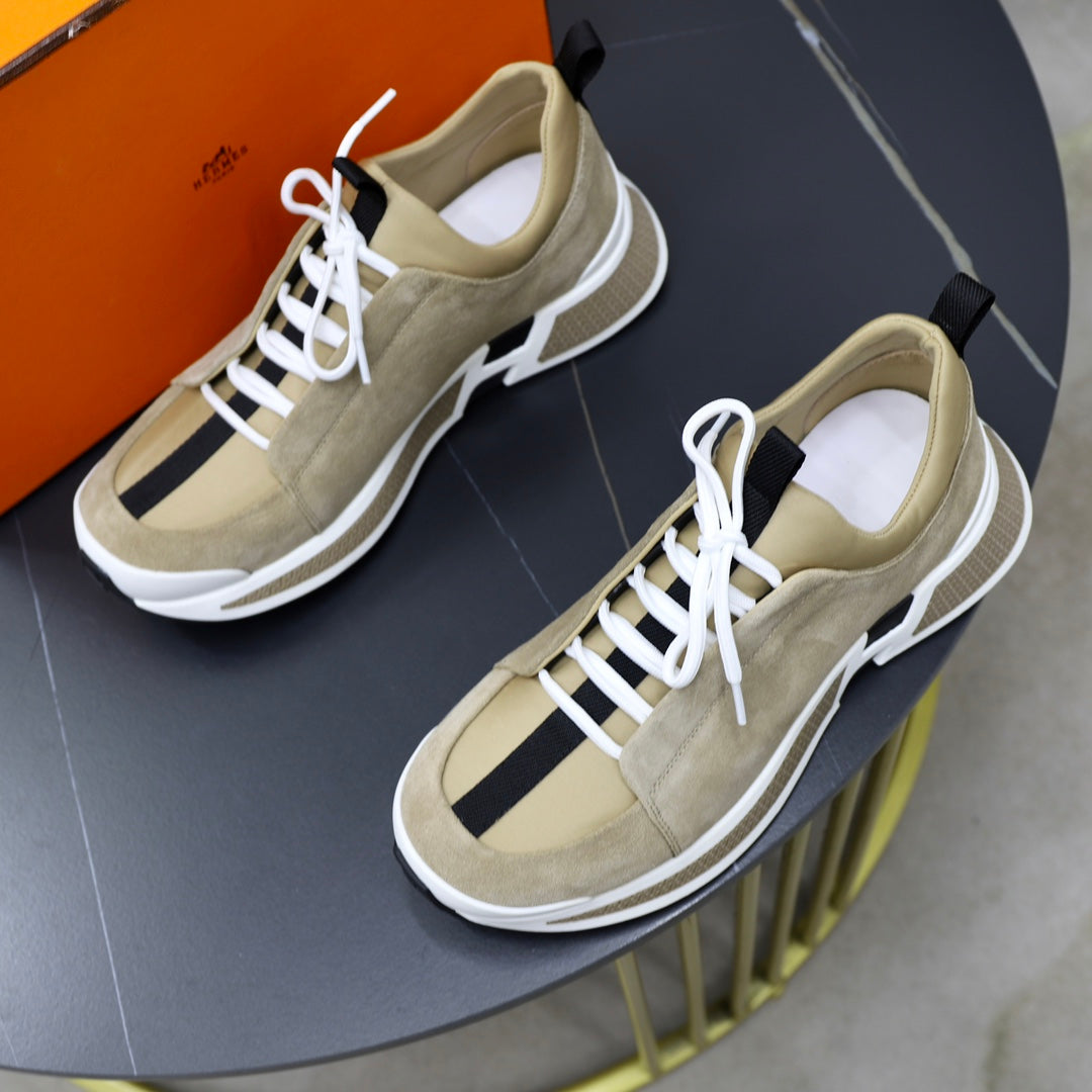 HM Men's Just Sneaker Calfskin Suede 526596