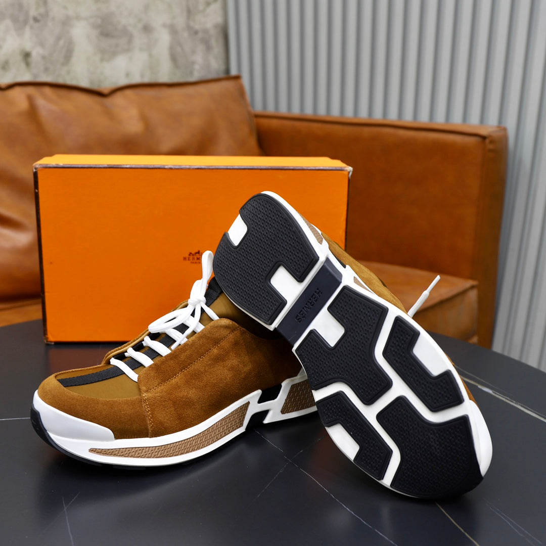 HM Men's Just Sneaker Calfskin Suede 526596