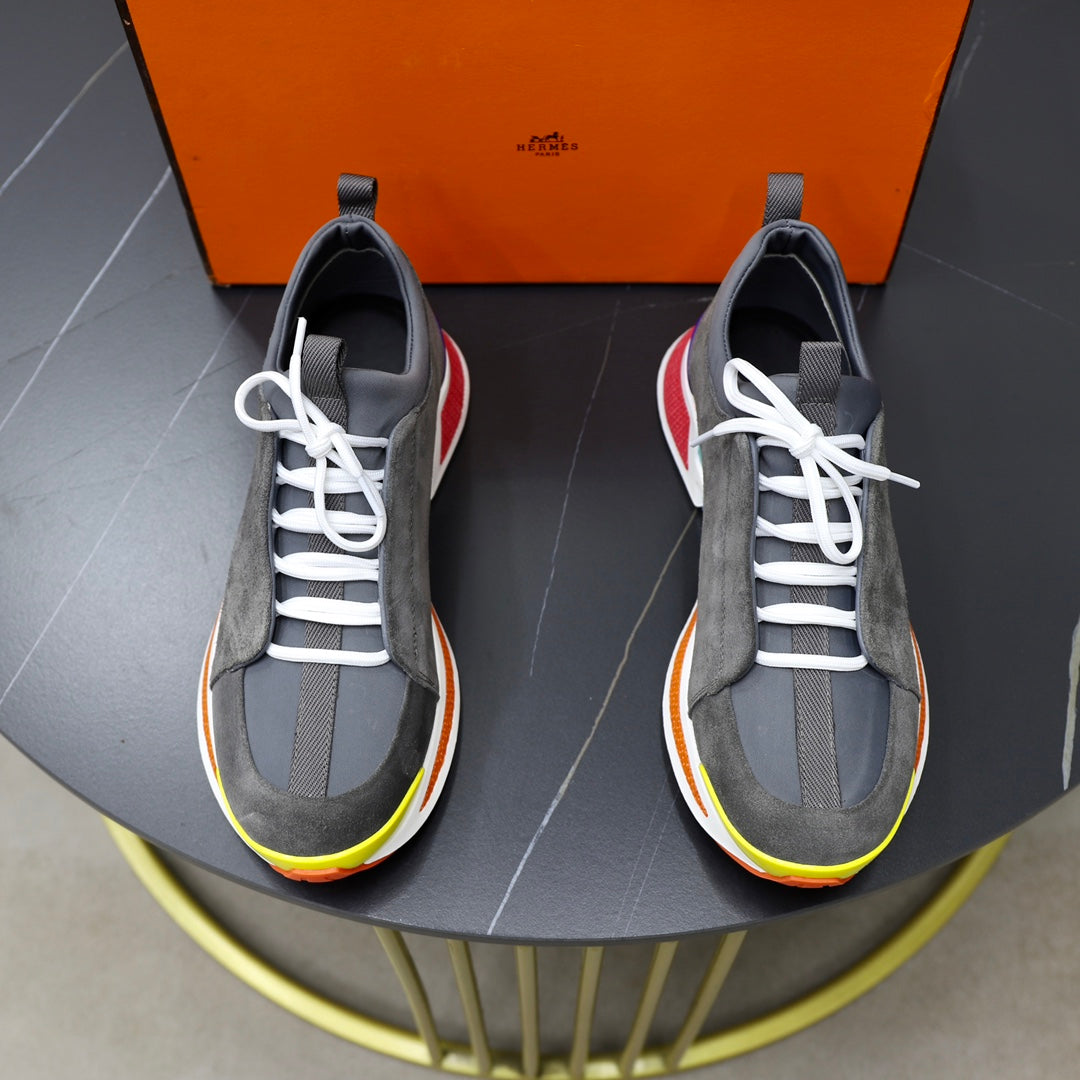 HM Men's Just Sneaker Calfskin Suede 526596