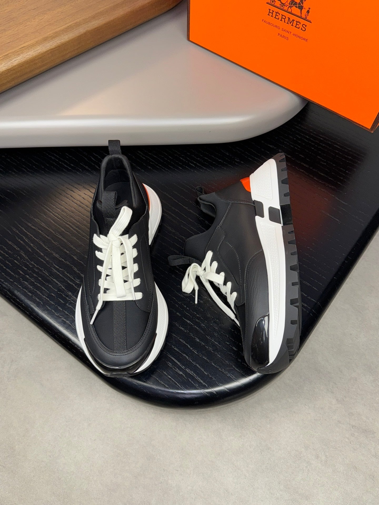 HM Men's Jumpy Sneaker Calfskin And Fabric 523519