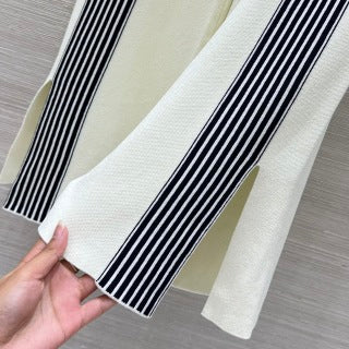 CD 25 Knitted Suit White Cotton