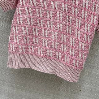 Fendi 25 Monogram Set Cherry Pink Silk Wool