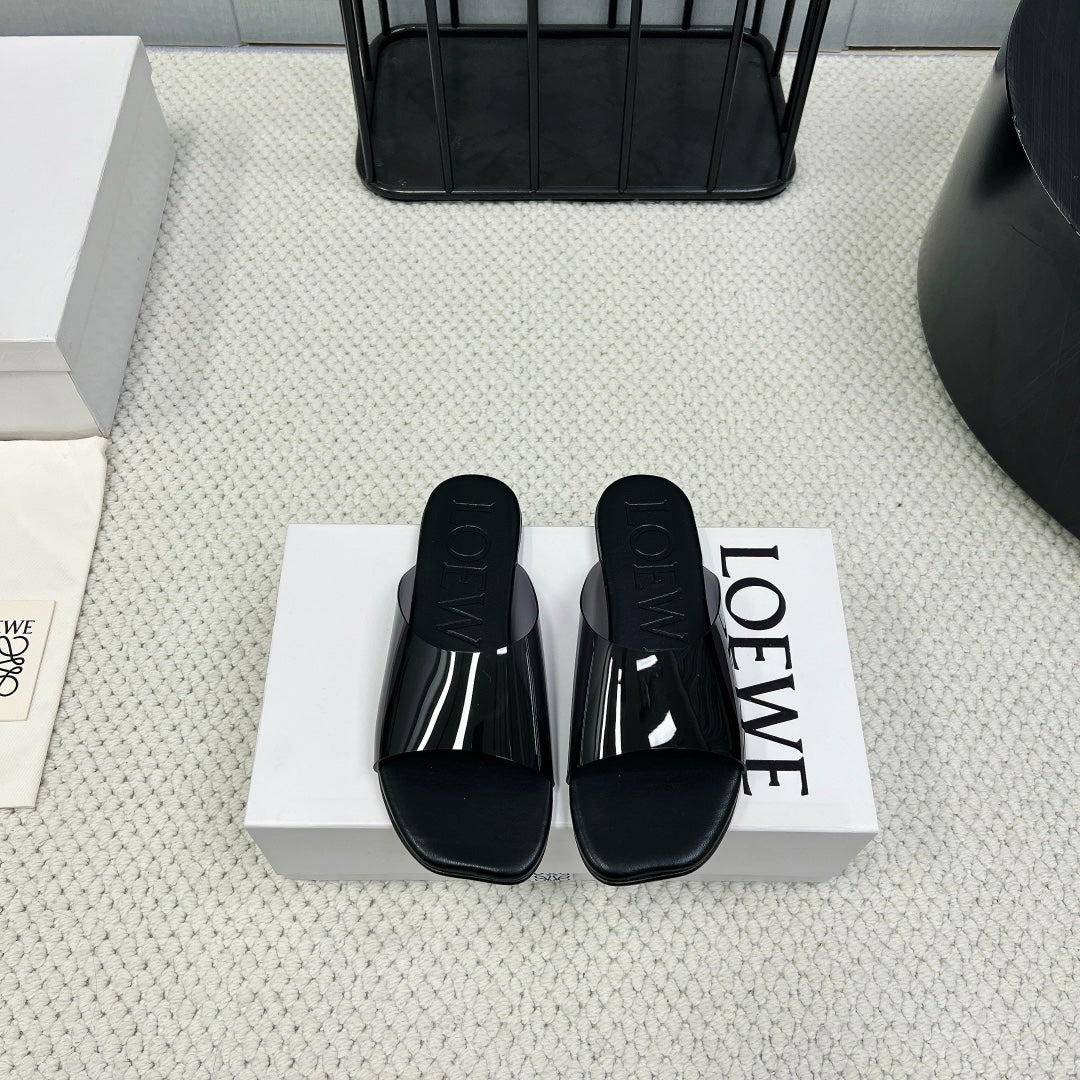 Loewe 25 Transparent Slide PVC Sheepskin 211983