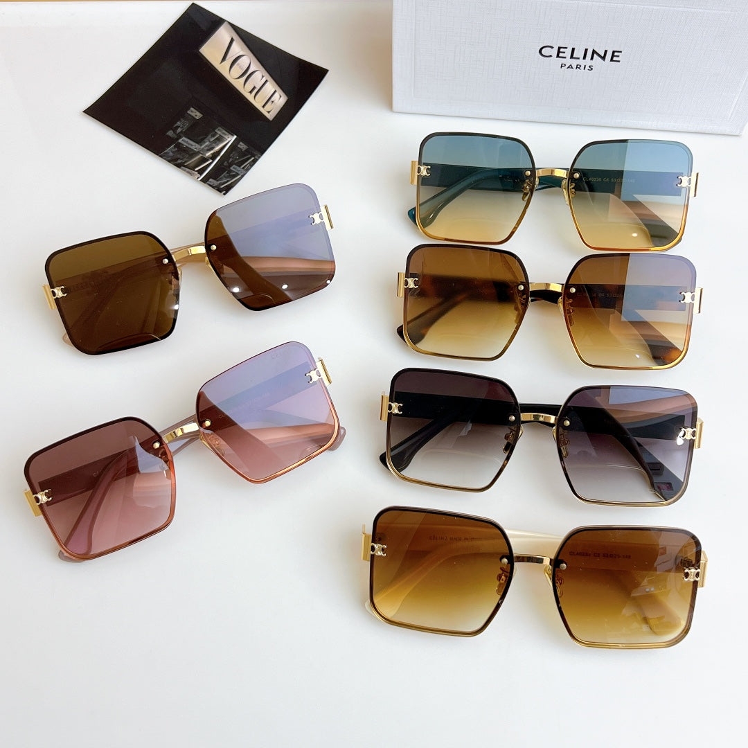 TRIOMPHE SQUARE SUNGLASS CL40238 IN ACETATE