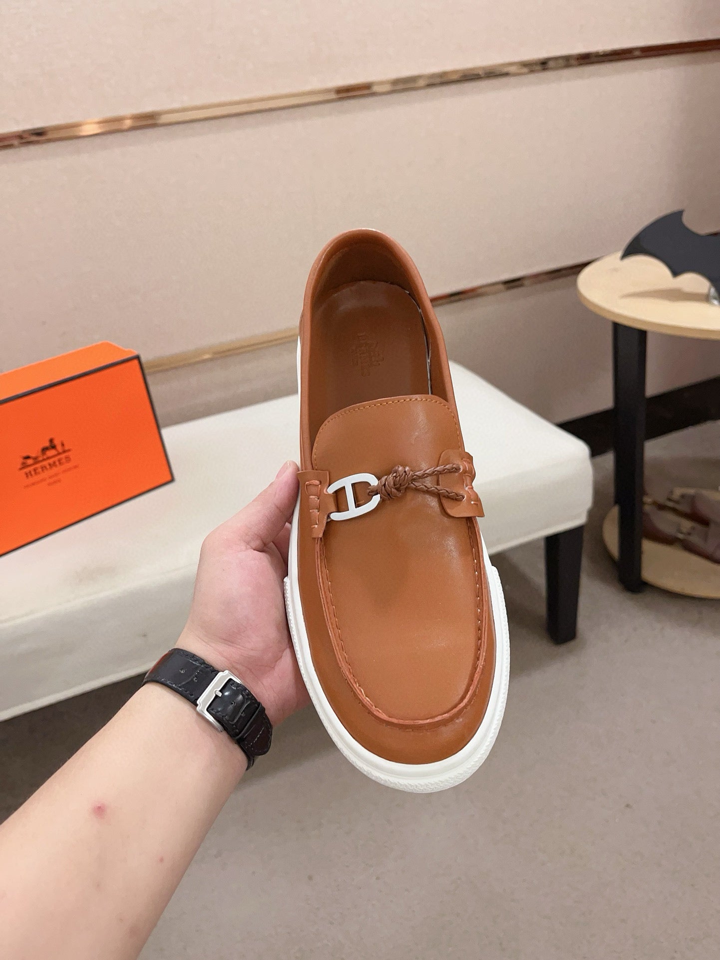 HM Men's Loafer Cowhide 564401