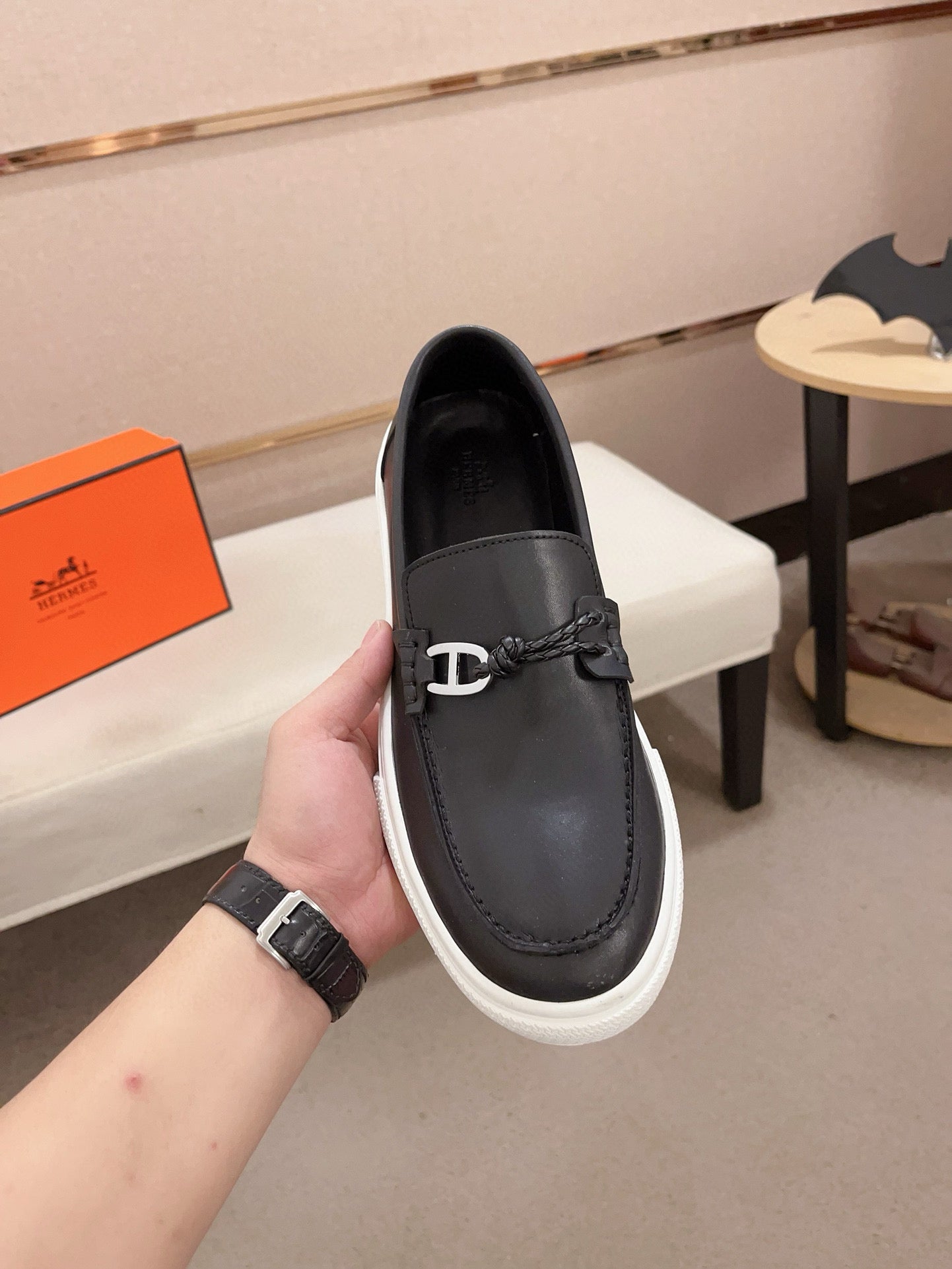 HM Men's Loafer Cowhide 564401