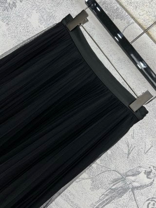 CD 25 Pleated Gauze Skirt cotton Polyester