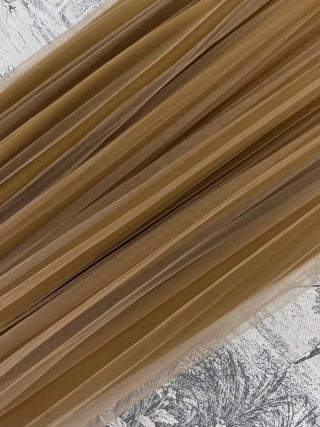 LV 25 Pleated Gauze Skirt cotton Polyester