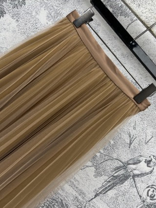 CD 25 Pleated Gauze Skirt cotton Polyester