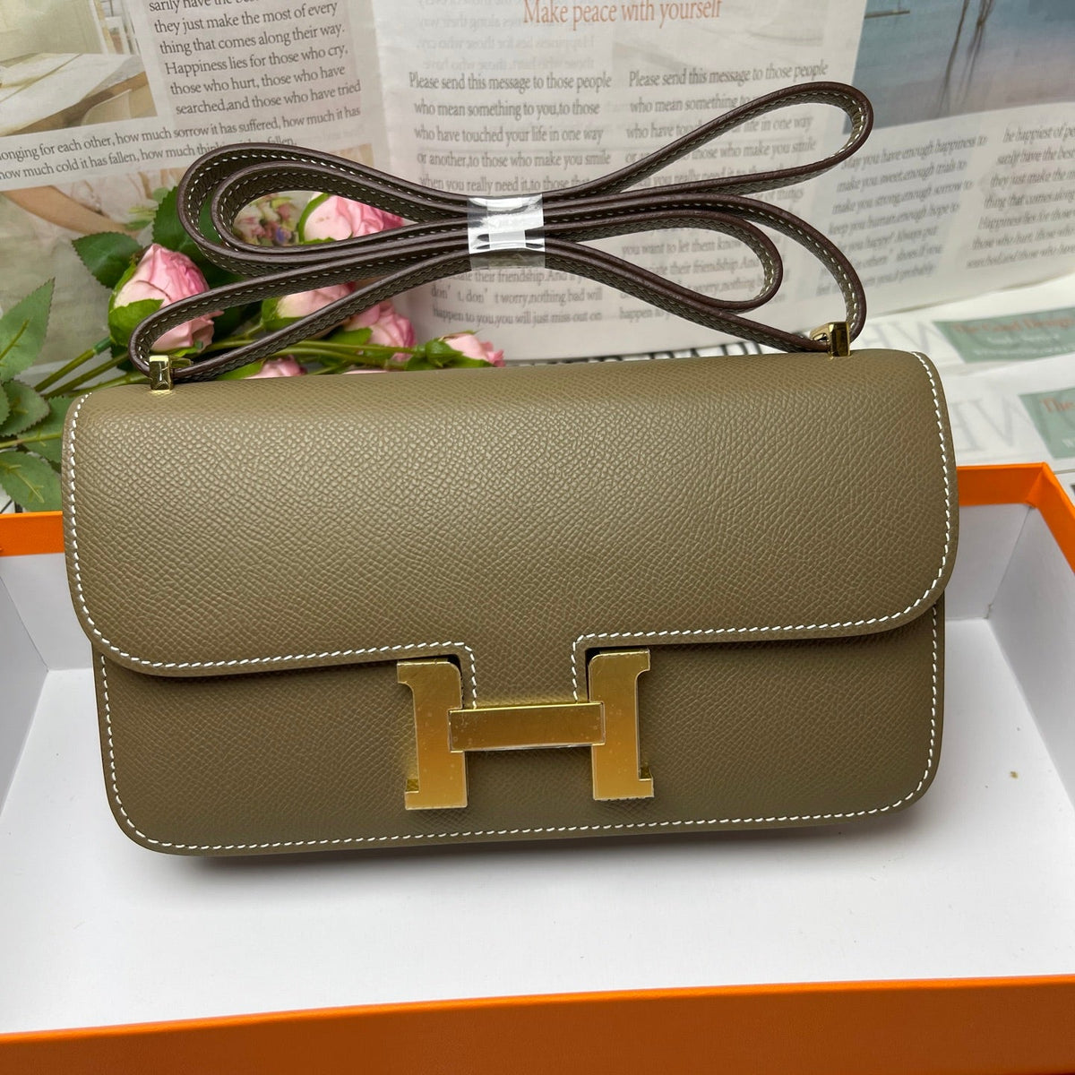 High-end Hermes 2026 Constance Elan 24cm Bag Epsom Leather 2