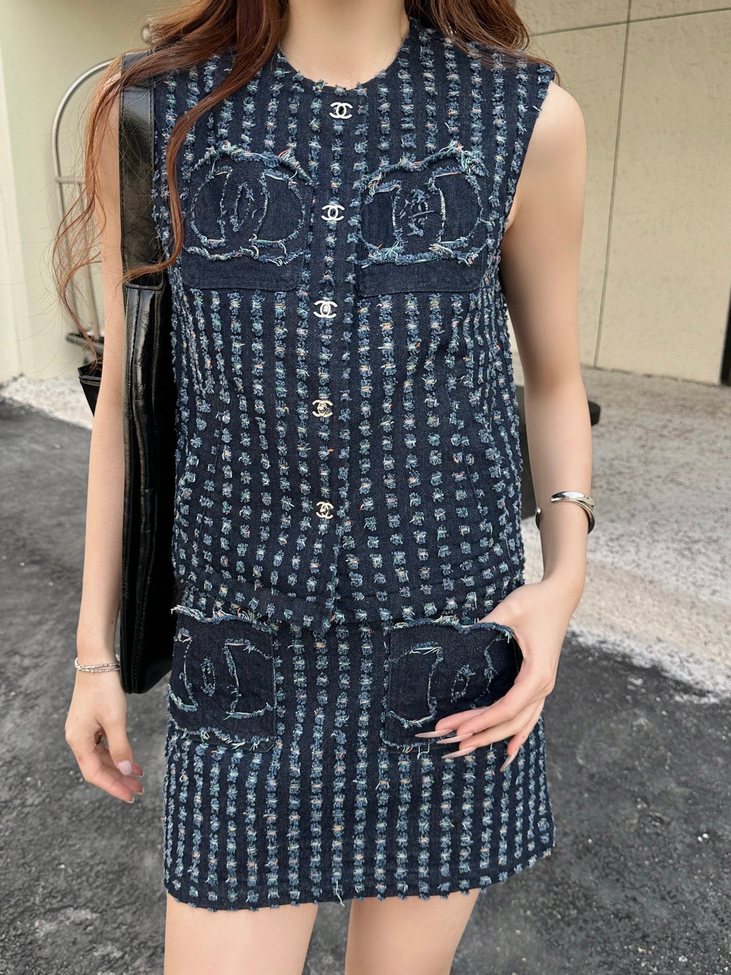 CC 25 Denim Set Blue Cotton