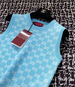 Gucci 25 Diamond Knitted Vest Wool