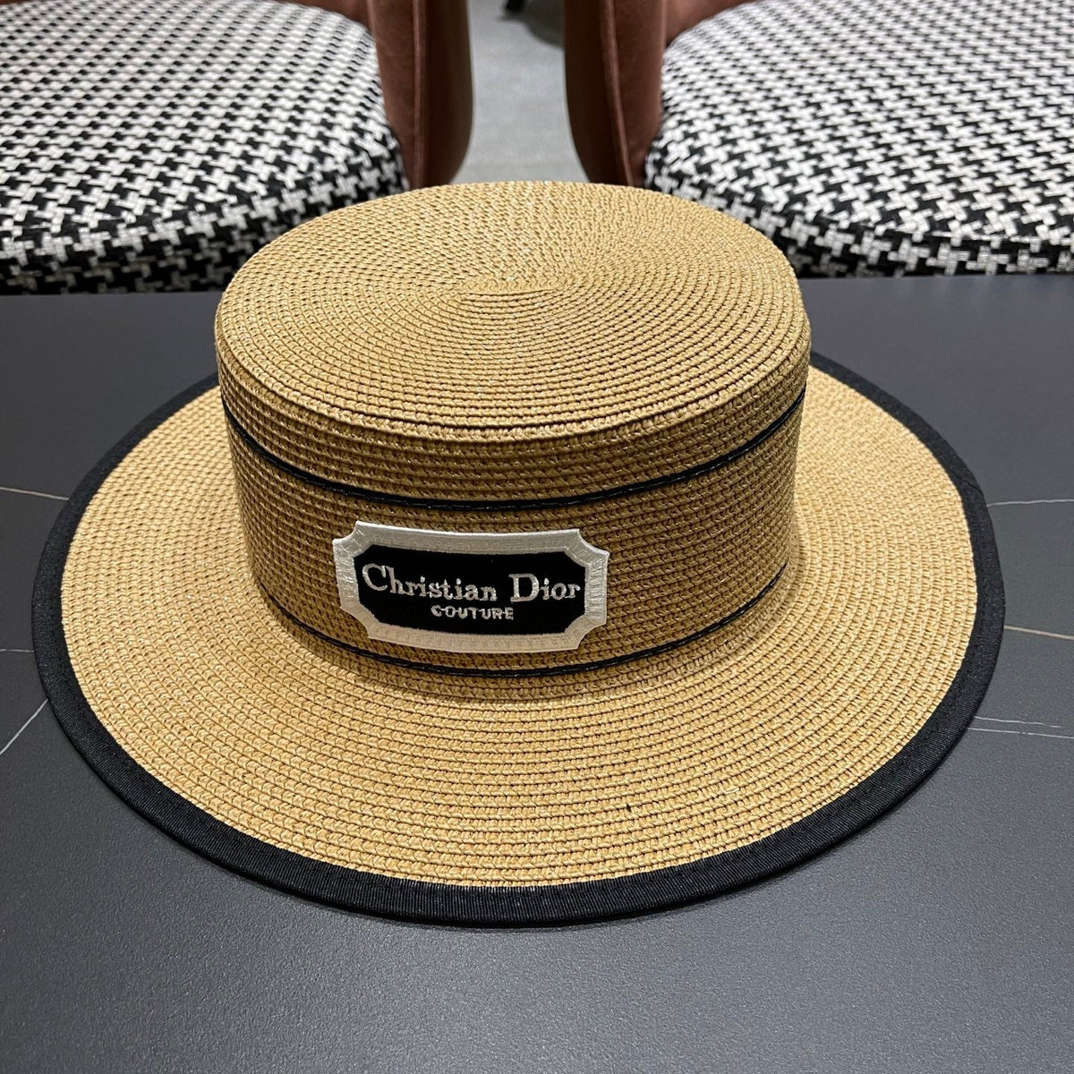 Dior Logo Straw Hat 491785
