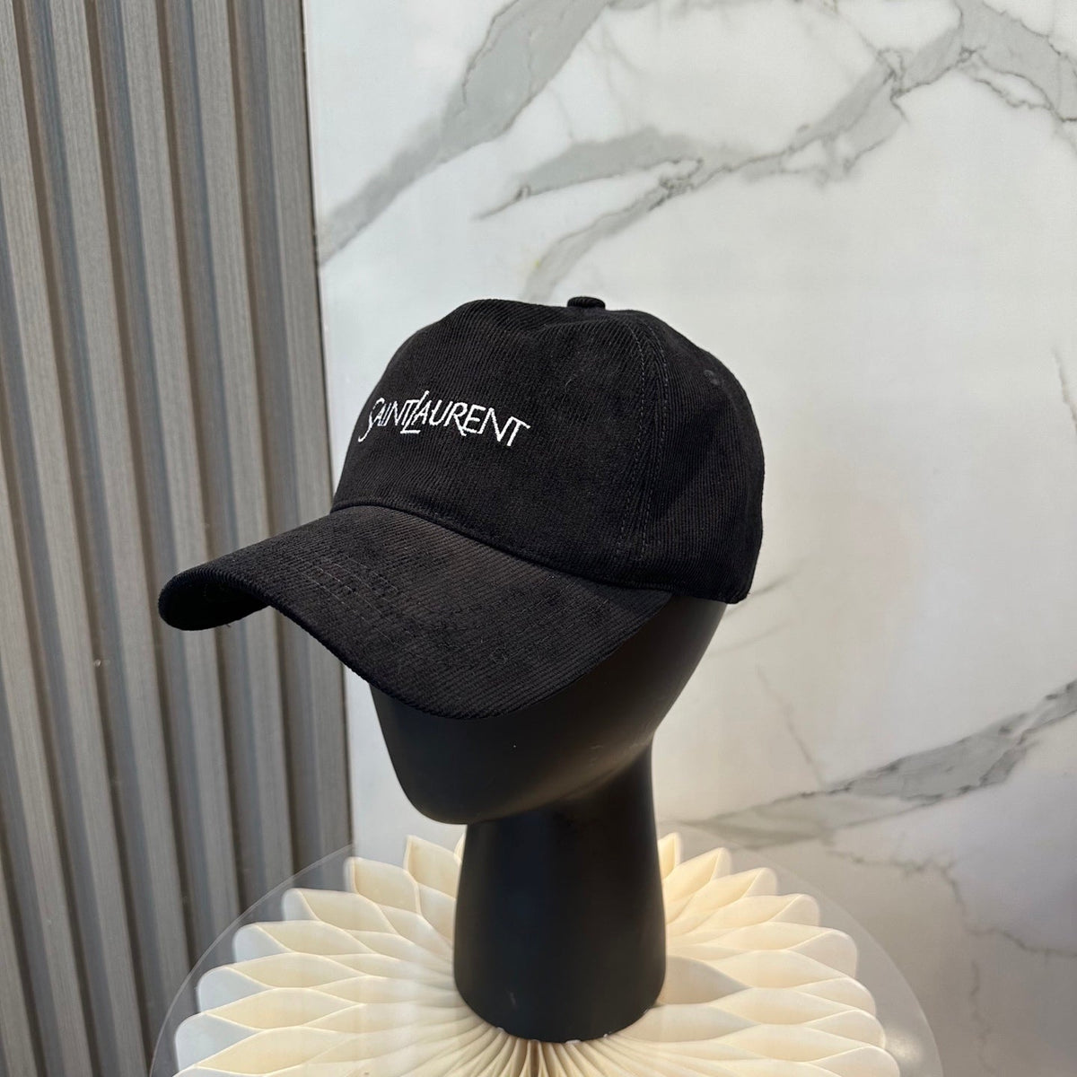 YSL Baseball Cap with Embroidered Letters 295318