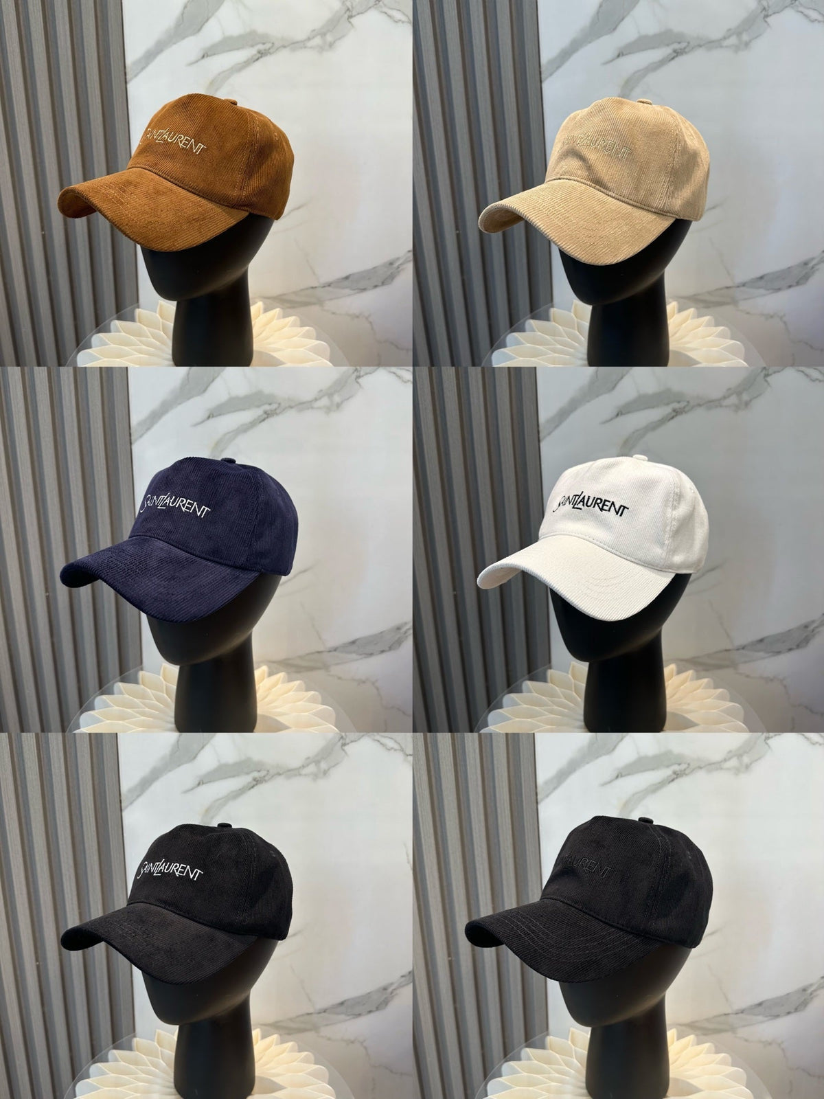 YSL Baseball Cap with Embroidered Letters 295318