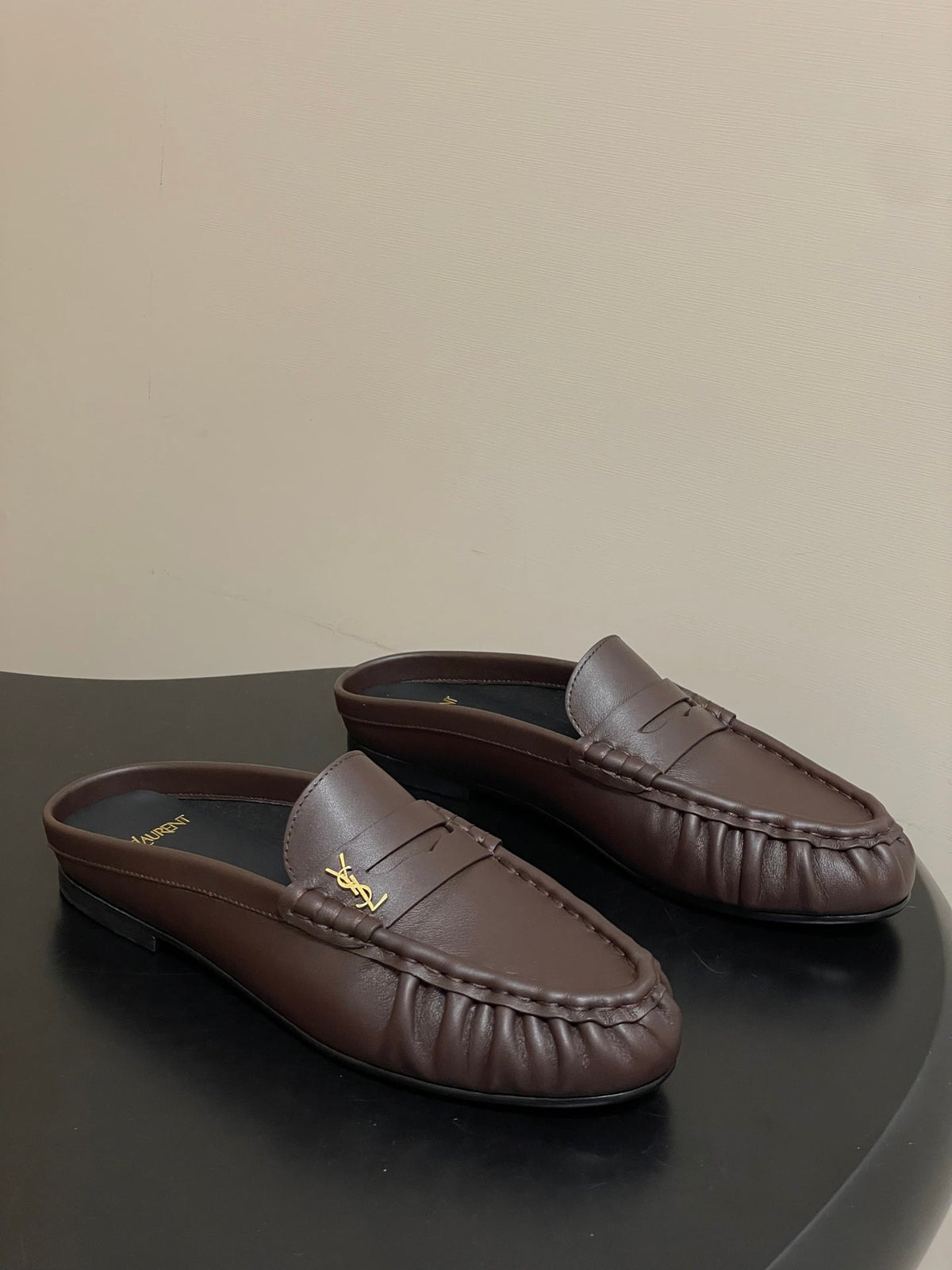 Saint Laurent 2026 Le Loafer Mules Suede Leather 593933