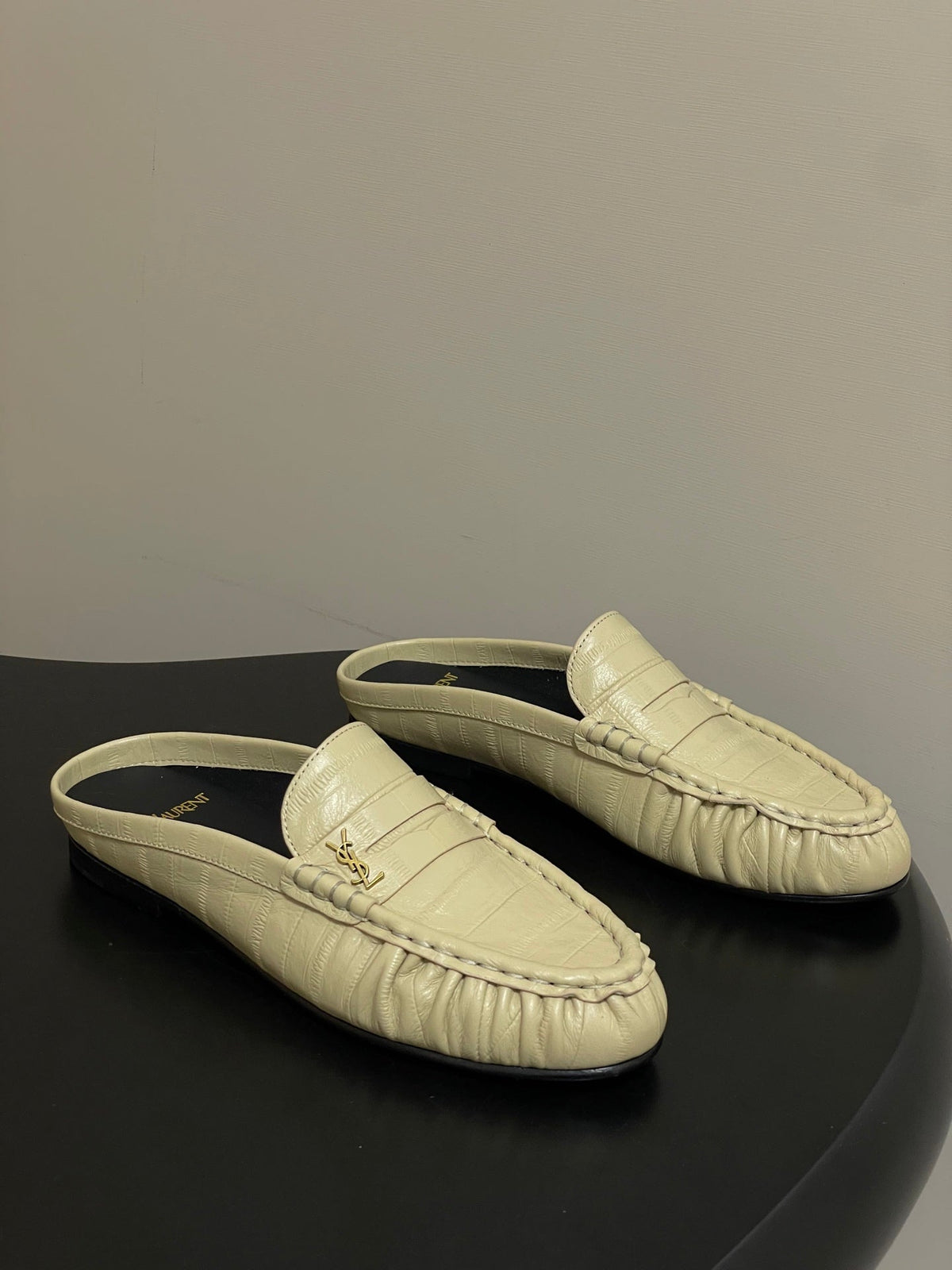 Saint Laurent 2026 Le Loafer Mules Suede Leather 593933